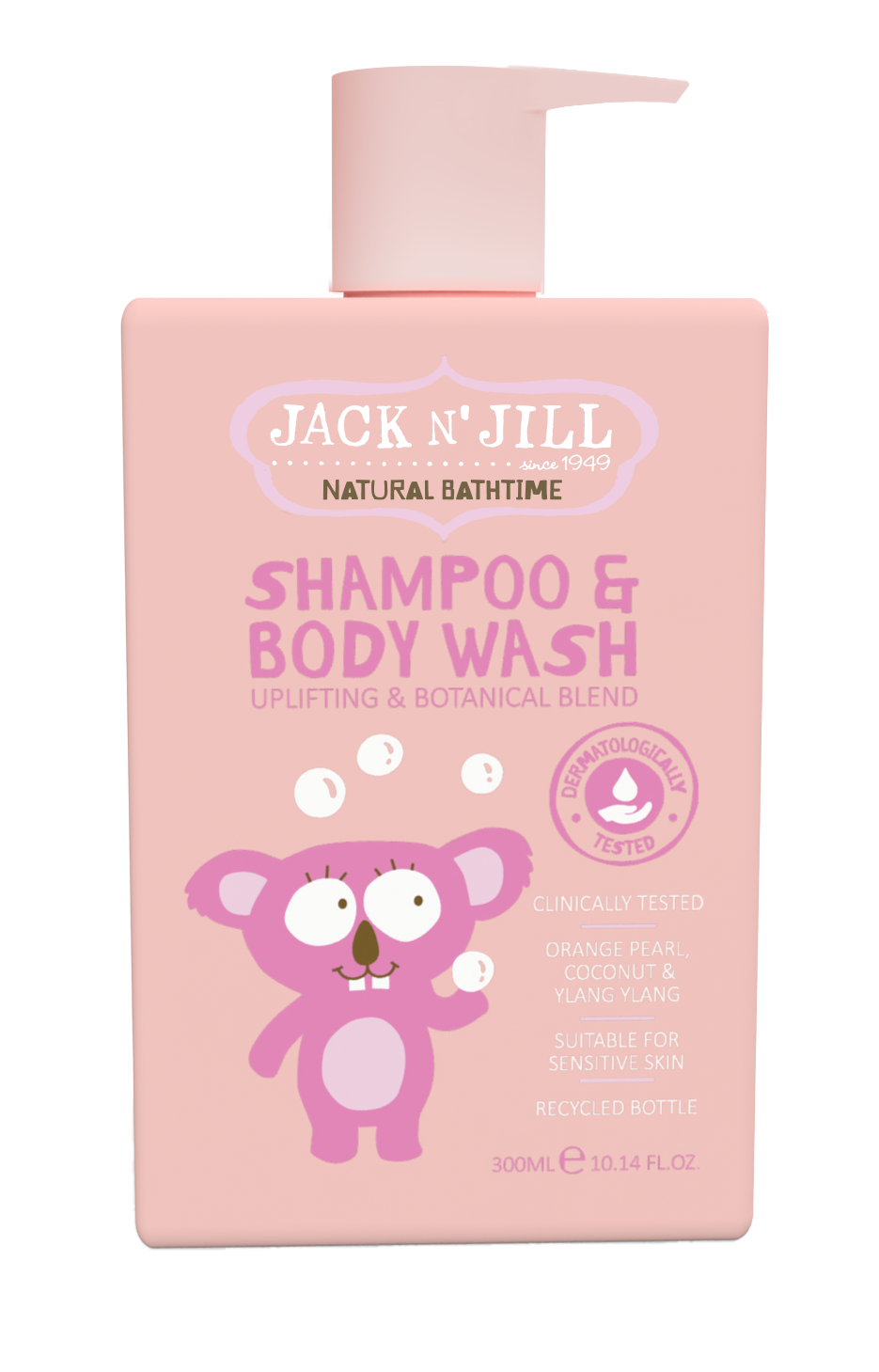 Jack N'Jill Çocuklar İçin Tamamen Doğal Saç Ve Vücut Şampuanı - 300 ml (Kasada Ekstra %15 İndirim)
