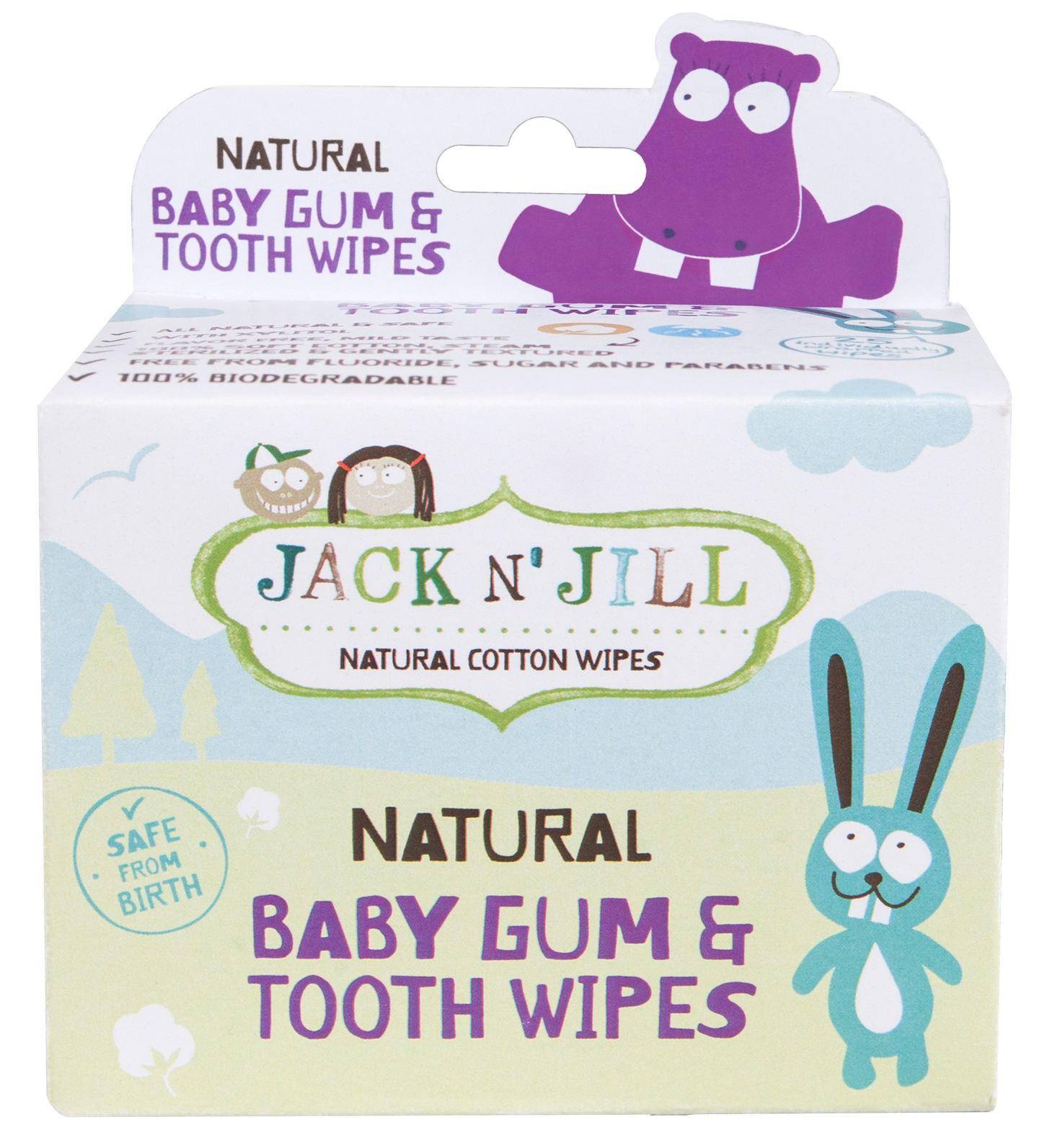 Jack N’ Jill Steril Bebek Diş ve Damak Mendili - 25'li Paket (Kasada Ekstra %15 İndirim)