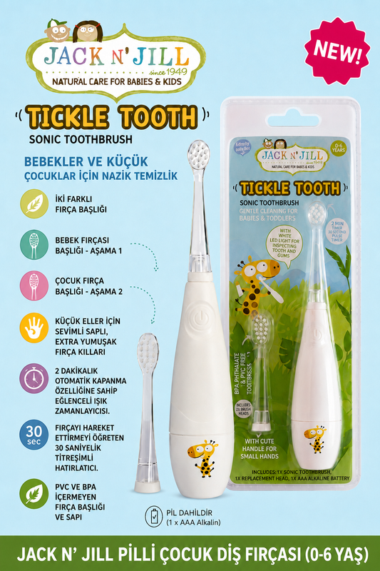 Jack N Jill Tickle Tooth Sonic Diş Fırçası (0-6 yaş)