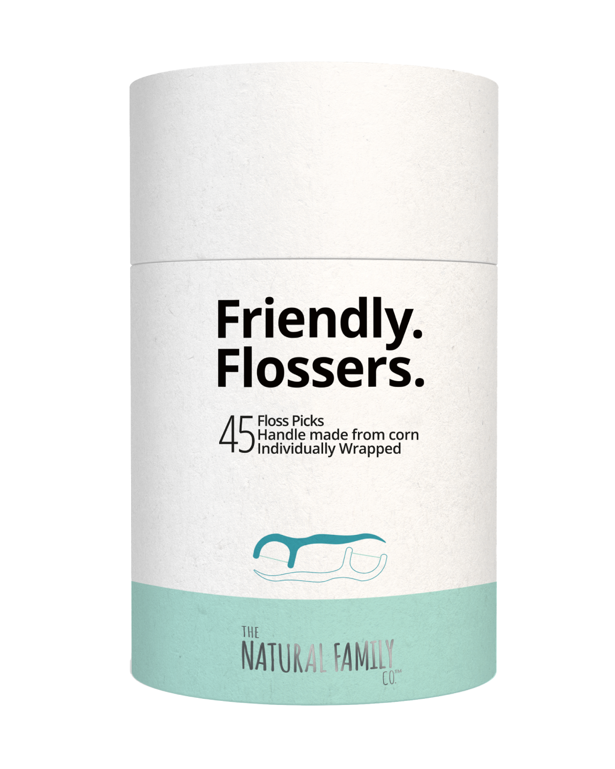 The Natural Family Co (NFco) Biodegradable Diş İpi 45'li Paket - Doğal Nane Aromalı  10+ Yaş İçin (Kasada Ekstra %15 İndirim)