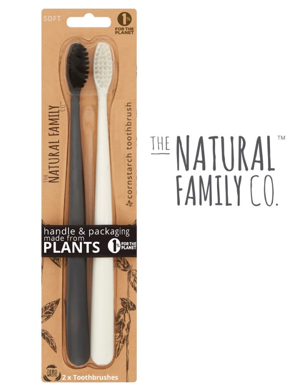 The Natural Family Co Bio Diş Fırçası Twin Pack (Kasada Ekstra %15 İndirim)