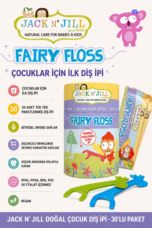 Jack N'Jill Doğal Çocuk Diş İpi 30 Adet