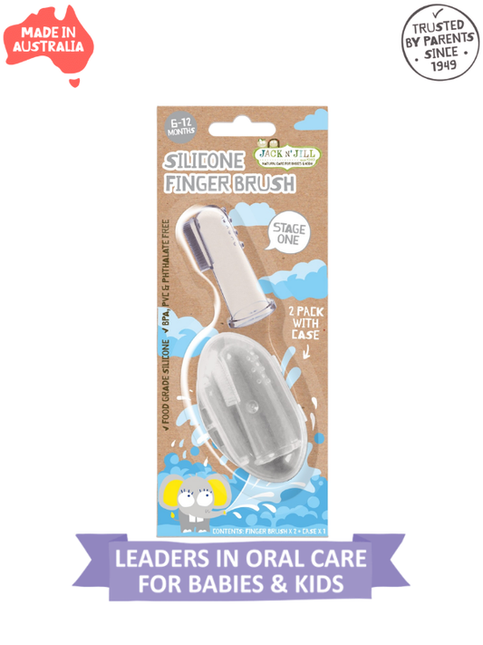 Jack N Jill Stage 1 Silikon Parmak Fırça - 2 Pack