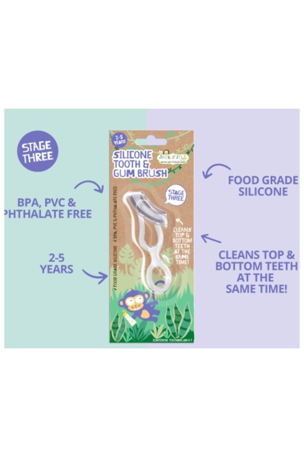 Silikon Diş ve Diş Eti Fırçası - Aşama 3 - Silicone Tooth & Gum Brush Stage 3